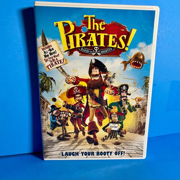 The Pirates! Band of Misfits DVD (2012) Aardman Sony Animation Hugh Grant PG - Picture 1 of 6